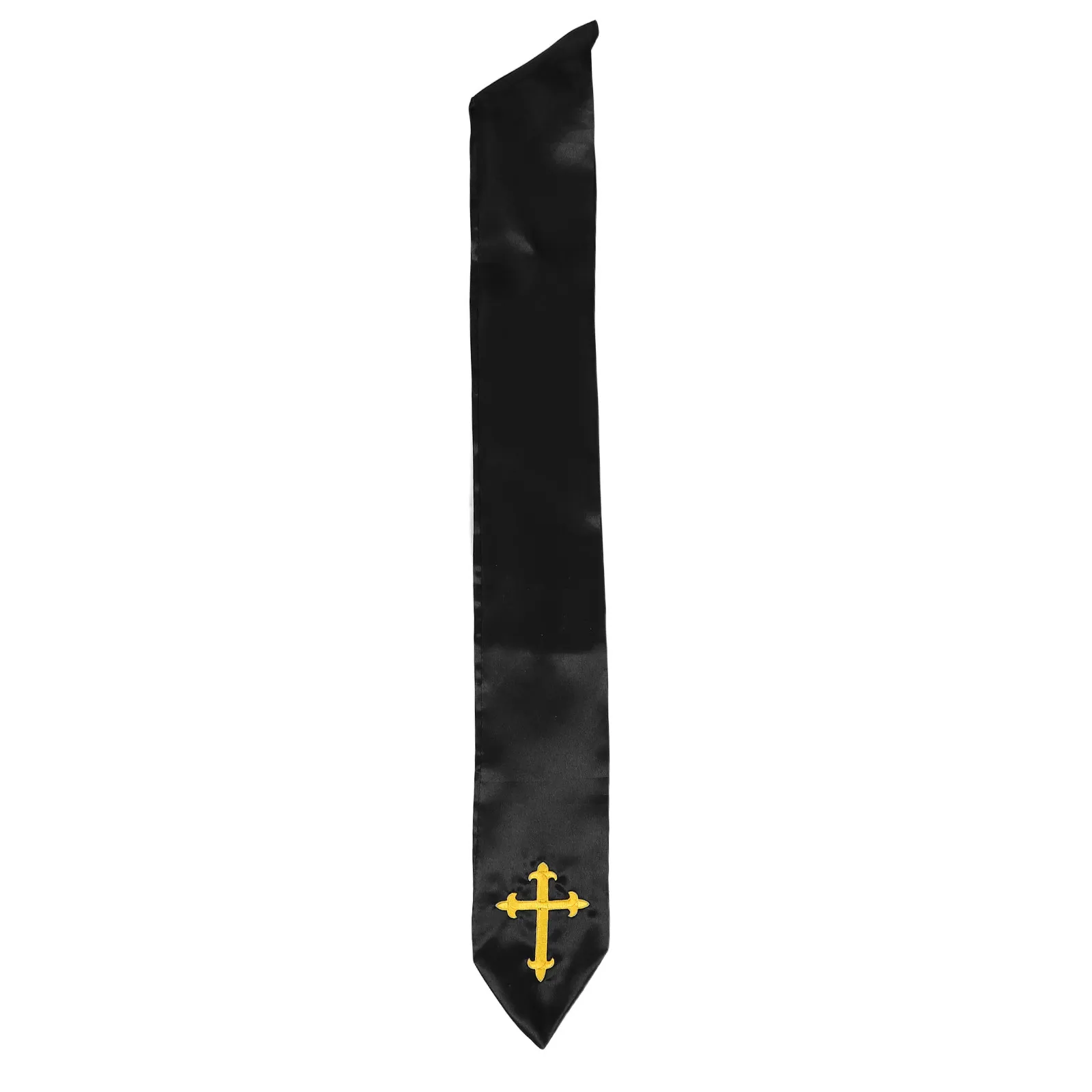 Unisex Adult Clergy Stole Black Embroidered Cross Handcrafted Premium Comfort Breathable Fabric for Wedding Baptism Confirmation
Unisex Adult Clergy Stole Black Embroidered Cross Handcrafted Premium Comfort Breathable Fabric for Wedding Baptism Confirmation