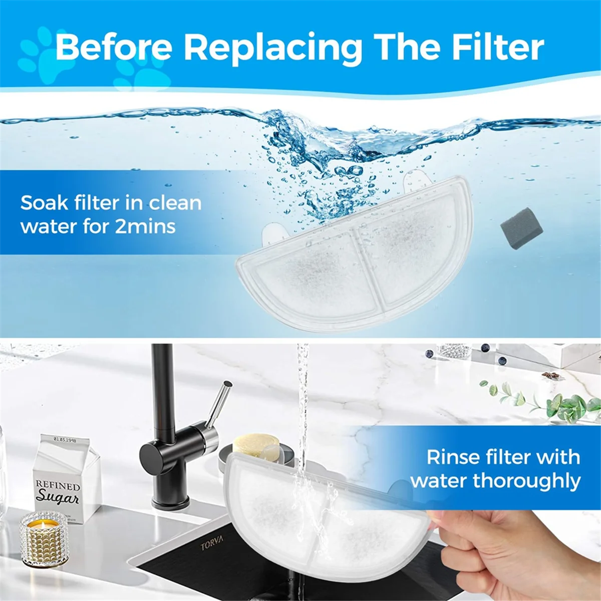 A06RP 9PCS Cat Water Fountain Filter Replacement Pet Water Fountain Filter for WF20/CF20 Wireless Pumps Cat Water Fountain
A06RP 9PCS Cat Water Fountain Filter Replacement Pet Water Fountain Filter for WF20/CF20 Wireless Pumps Cat Water Fountain