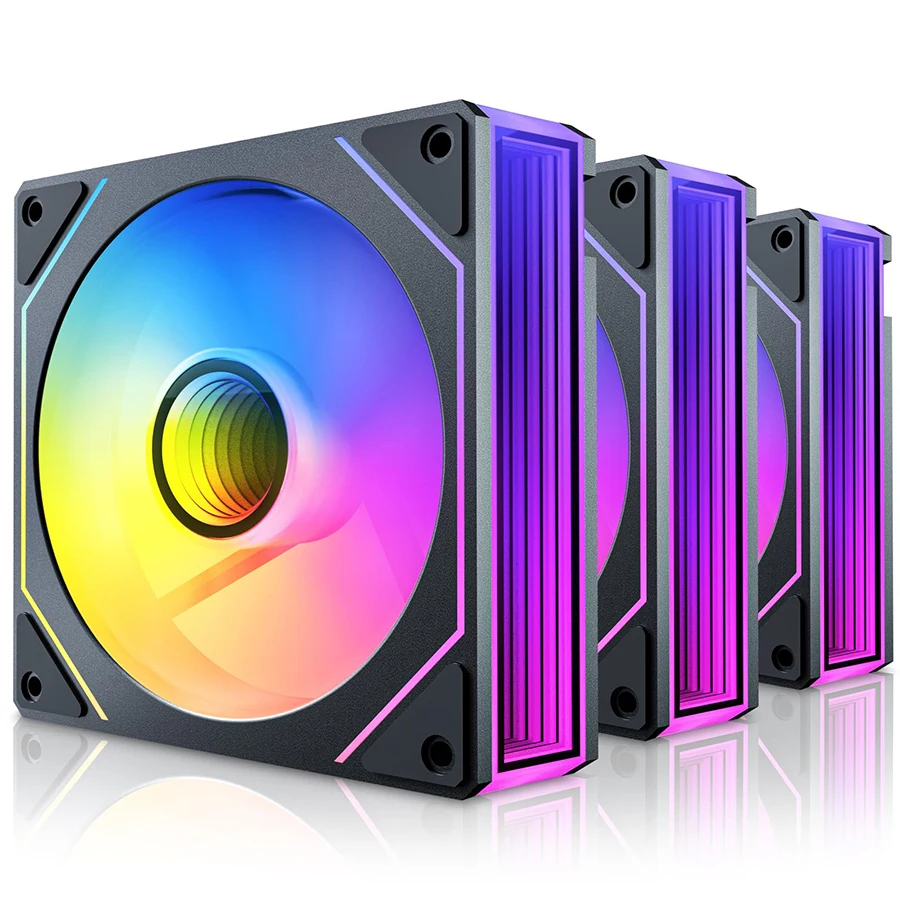Вентилятор Prism 7 Pro, 120 мм, одиночный вентилятор ARGB, зеркало Infinity, дизайн с цепочкой Daisy
Вентилятор Prism 7 Pro, 120 мм, одиночный вентилятор ARGB, зеркало Infinity, дизайн с цепочкой Daisy 