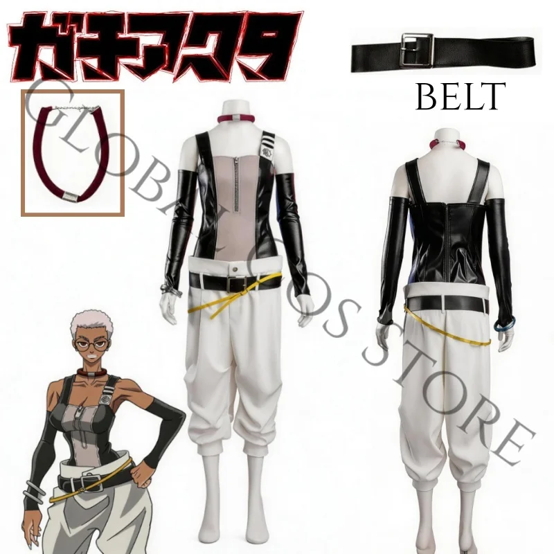 Semiu Grier Cosplay Costume Anime Gachiakuta Cos Suit Shoulder Detail and Silver Bracelet Props Wig Full Set Halloween Comic Con
Semiu Grier Cosplay Costume Anime Gachiakuta Cos Suit Shoulder Detail and Silver Bracelet Props Wig Full Set Halloween Comic Con
