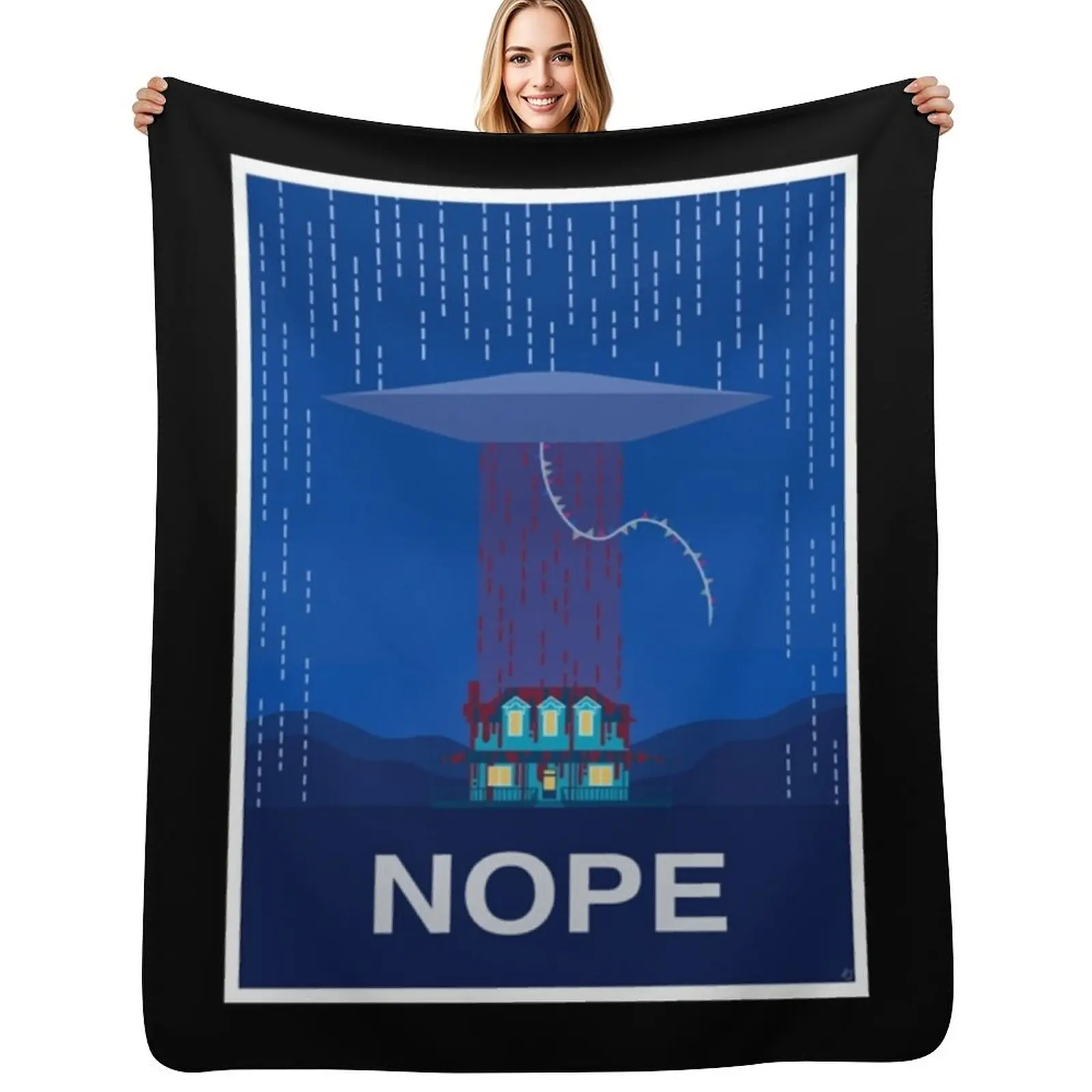 NOPE MOVIE Throw Blanket Cozy Microfiber Throw Blanket for Home Bedroom
NOPE MOVIE Throw Blanket Cozy Microfiber Throw Blanket for Home Bedroom
