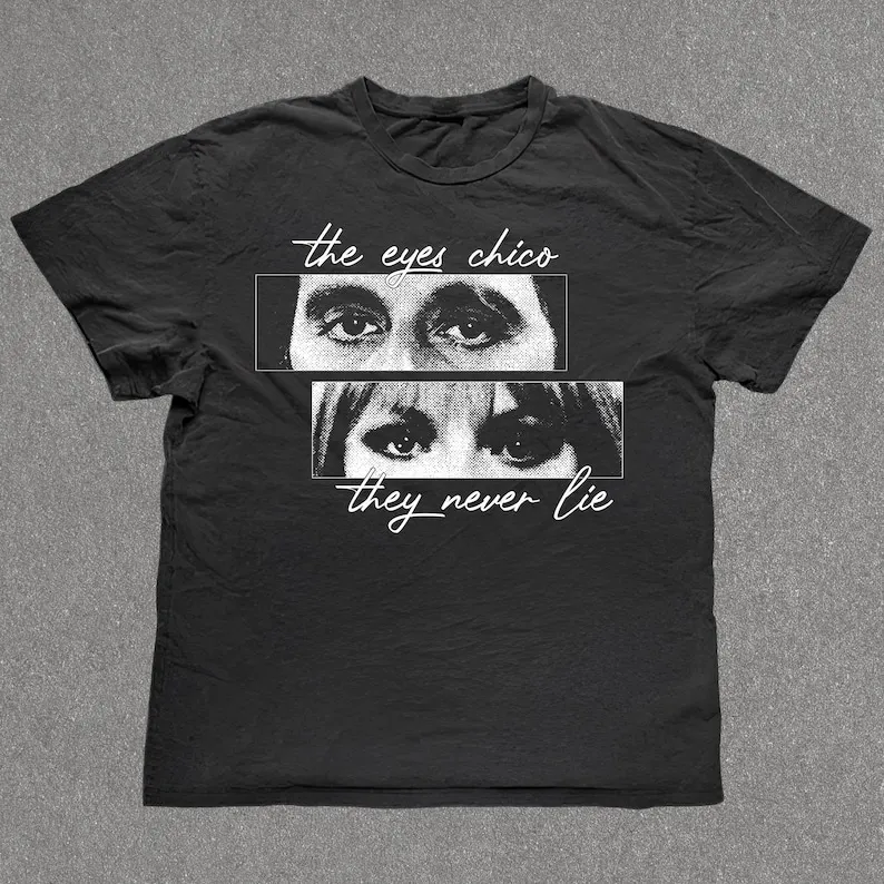 Scarface Tee - "The Eyes Chico They Never Lie" Printed Shirt - Al Pacino And Michelle Pfeiffer - Tony Montana Vintage, Retro Uni
Scarface Tee - "The Eyes Chico They Never Lie" Printed Shirt - Al Pacino And Michelle Pfeiffer - Tony Montana Vintage, Retro Uni