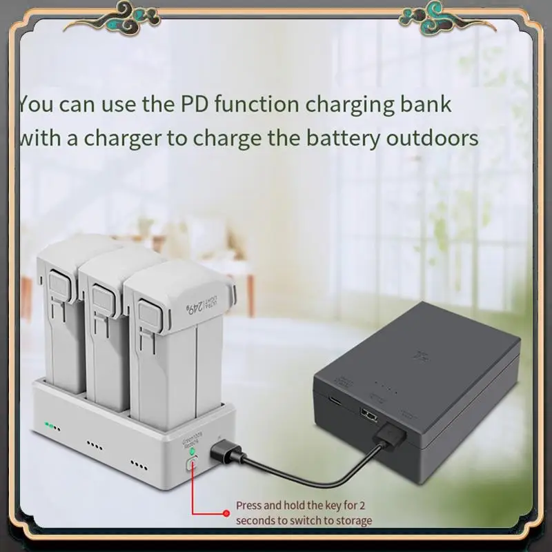 ASMA-New Drone Battery Charger For Mini 3/Mini 3 Pro 3-Way Charging Hub Battery Charging Butler For Mini 4 PRO Accessories
ASMA-New Drone Battery Charger For Mini 3/Mini 3 Pro 3-Way Charging Hub Battery Charging Butler For Mini 4 PRO Accessories