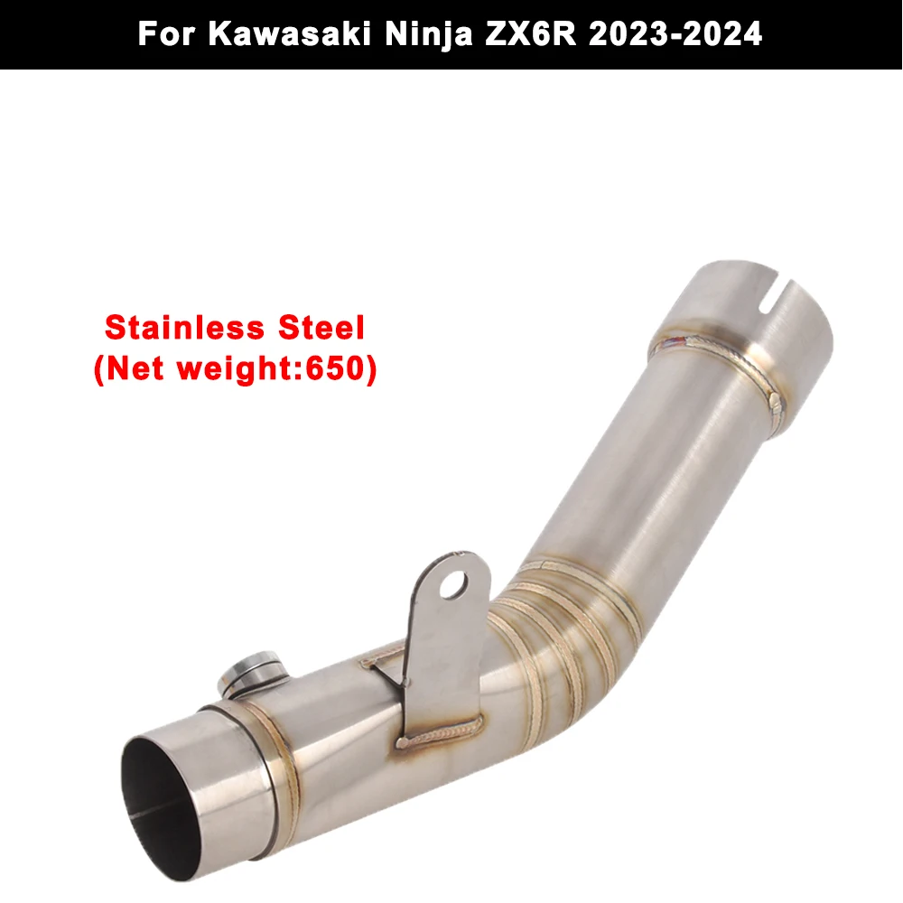 For Kawasaki Ninja ZX6R 2023-2024 Motorcycle Exhaust Escape 51MM Stainless Steel Muffler Middle Link Pipe With DB Killer
For Kawasaki Ninja ZX6R 2023-2024 Motorcycle Exhaust Escape 51MM Stainless Steel Muffler Middle Link Pipe With DB Killer