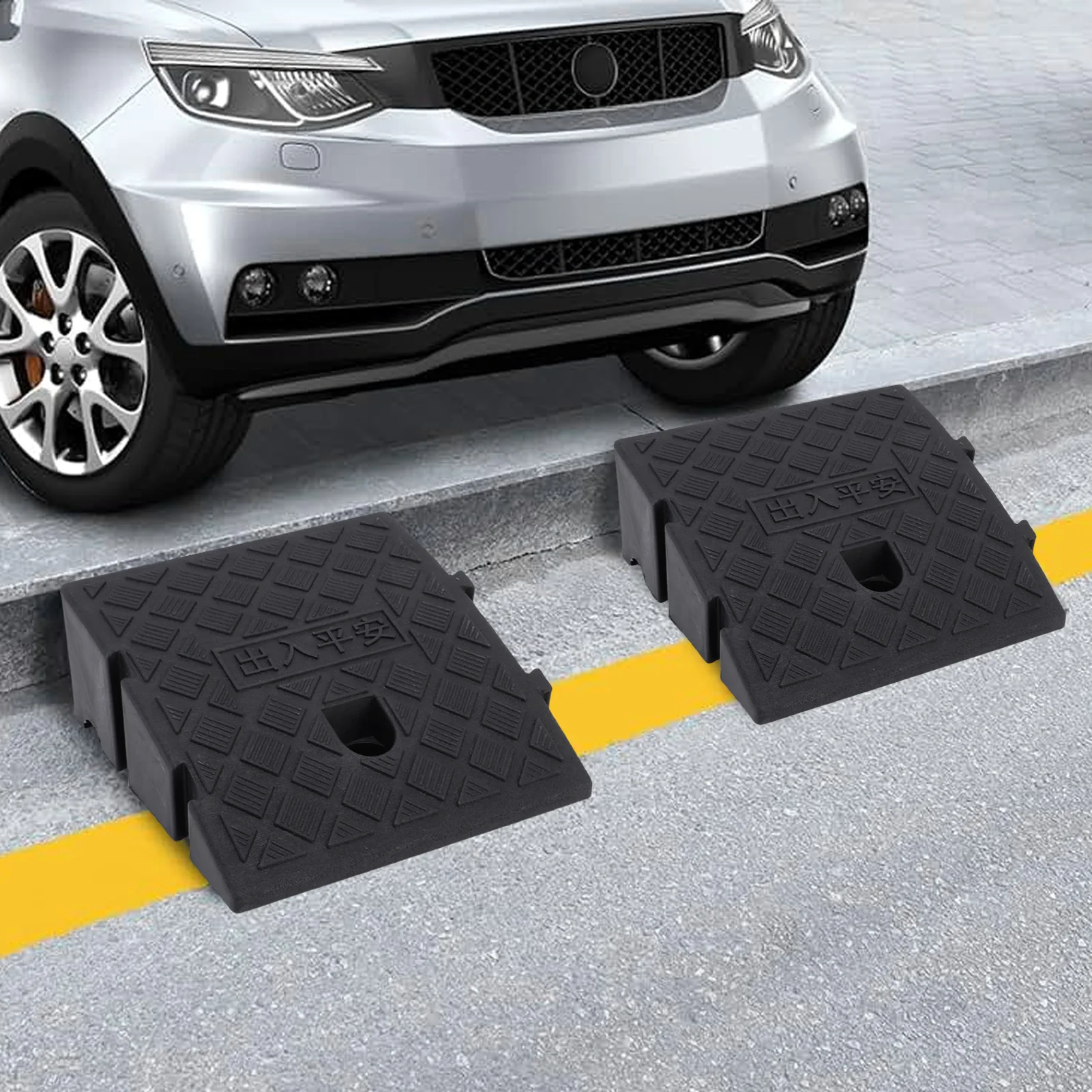 Threshold Ramp Curb Ramp Shock Absorption 2200 Lbs Weight Capacity for Car Scooter Bike Motorcycle for Loading Dock Sidewalk
Threshold Ramp Curb Ramp Shock Absorption 2200 Lbs Weight Capacity for Car Scooter Bike Motorcycle for Loading Dock Sidewalk