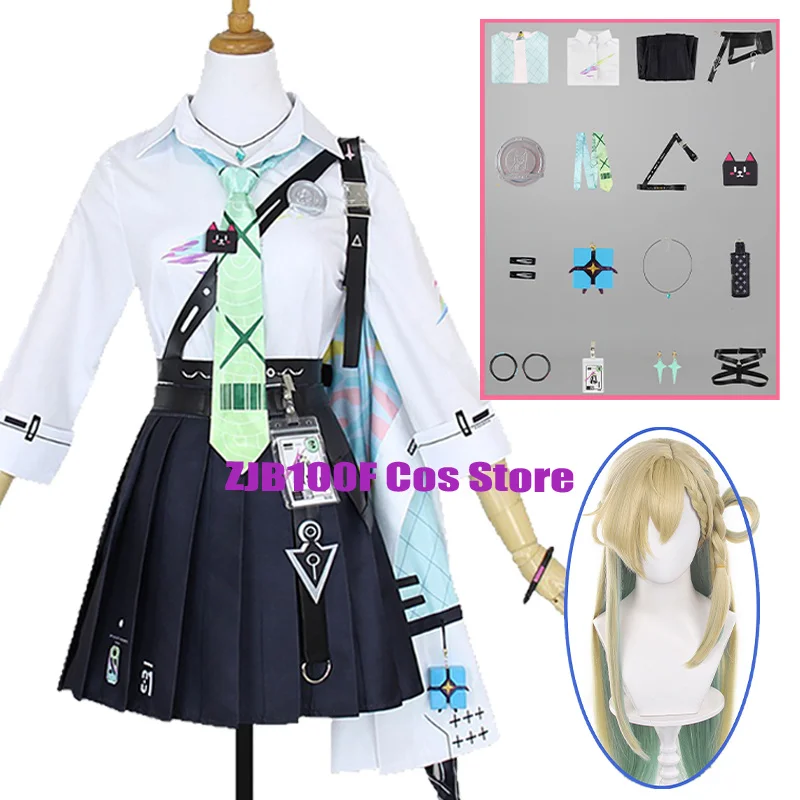 Newly Lynae Cosplay Game Wuthering Wave Costume Woman Top Skirt Tie Accessories Props Wig Set Halloween Party Play Outfit
Newly Lynae Cosplay Game Wuthering Wave Costume Woman Top Skirt Tie Accessories Props Wig Set Halloween Party Play Outfit