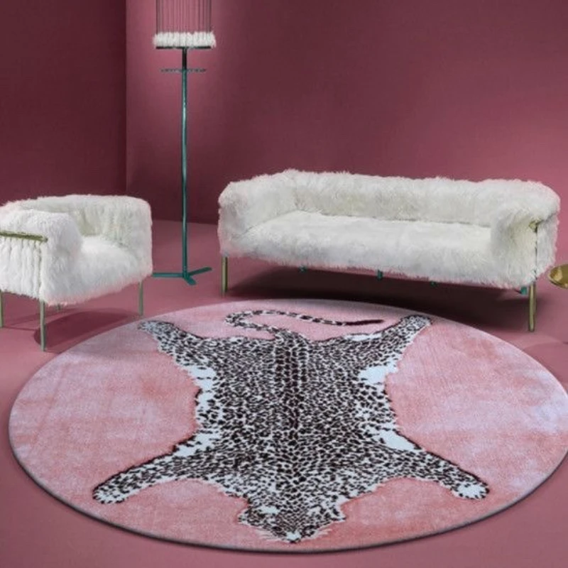 Living Room Carpet Round Leopard Home Decoration Bedroom Bedside Soft Rug Coffee Table Cloakroom Leisure Area Floor Mats
Living Room Carpet Round Leopard Home Decoration Bedroom Bedside Soft Rug Coffee Table Cloakroom Leisure Area Floor Mats