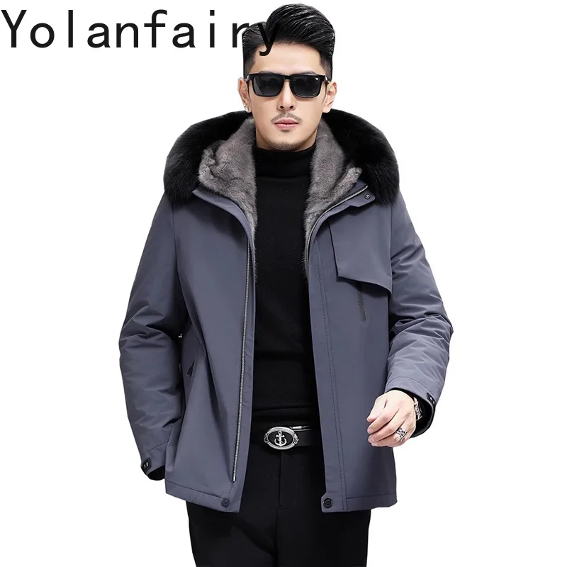 YOLANFAIRY Luxury Warm Parkas Man Winter 2025 High-end Whole Mink Fur Liner Mid-length Fur Coat Man Hooded Fox Fur Collar Jacket
YOLANFAIRY Luxury Warm Parkas Man Winter 2025 High-end Whole Mink Fur Liner Mid-length Fur Coat Man Hooded Fox Fur Collar Jacket