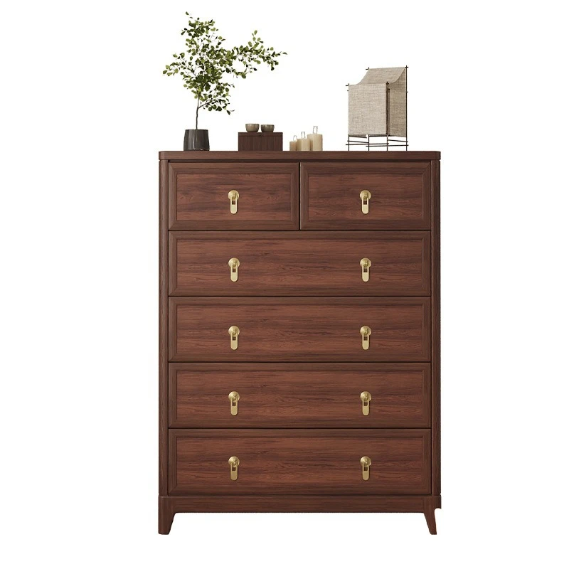 Sauerwood mahogany five-layer six-bucket cabinet, simple living room locker
Sauerwood mahogany five-layer six-bucket cabinet, simple living room locker
