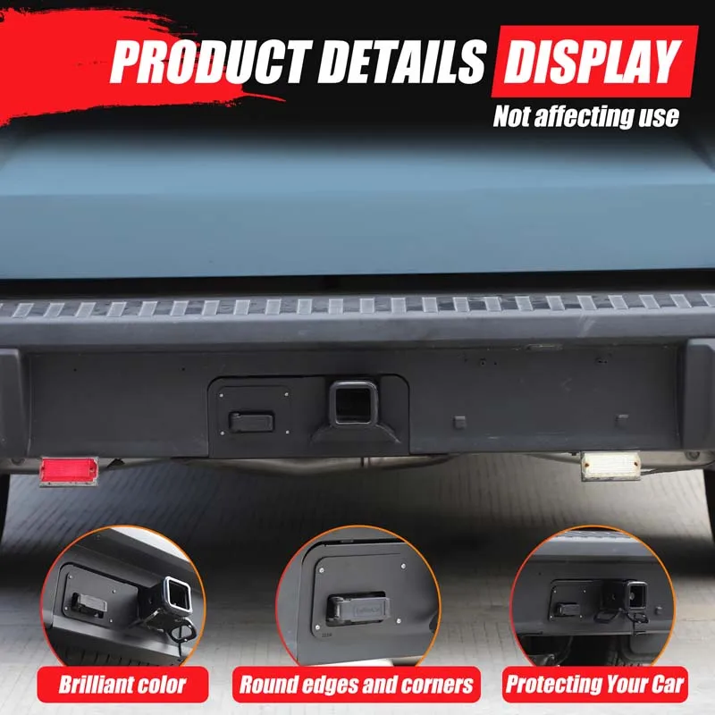 Aluminum Alloy Black Rear Bumper Cover Plate Trailer Side Dust Cover 4/7-Pin Connector Hitch Suitable for Ford Maverick 2022 +
Aluminum Alloy Black Rear Bumper Cover Plate Trailer Side Dust Cover 4/7-Pin Connector Hitch Suitable for Ford Maverick 2022 +