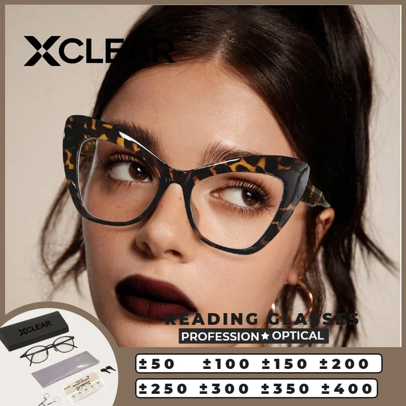 XCLEAR Anti Blue Light UV Cat Eye Reading Glasses Fashionable Durable Comfortable Ultralight Anti Glare HD Stylish Versatile
XCLEAR Anti Blue Light UV Cat Eye Reading Glasses Fashionable Durable Comfortable Ultralight Anti Glare HD Stylish Versatile
