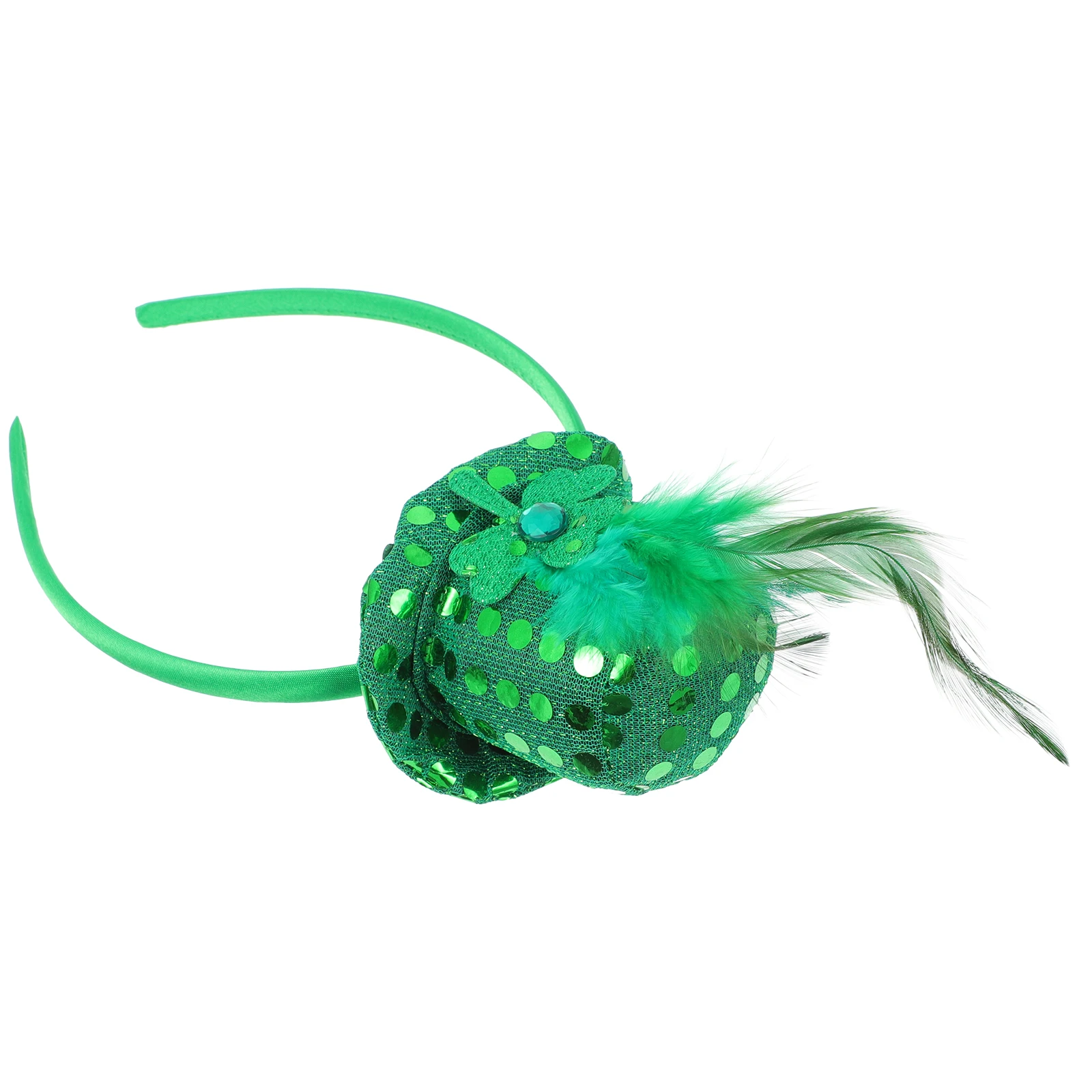 Mesh Headband Green Hat Design Headdress Patrick's Day Party Hair Hoop Sequins Funny Gauze
Mesh Headband Green Hat Design Headdress Patrick's Day Party Hair Hoop Sequins Funny Gauze