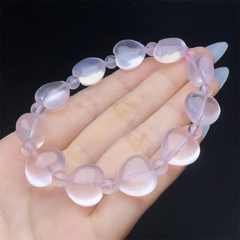 Natural Rose Quartz Heart Bracelet Women Reiki Healing Strand Bangles Jewelry For Female Gift 1PCS
Natural Rose Quartz Heart Bracelet Women Reiki Healing Strand Bangles Jewelry For Female Gift 1PCS