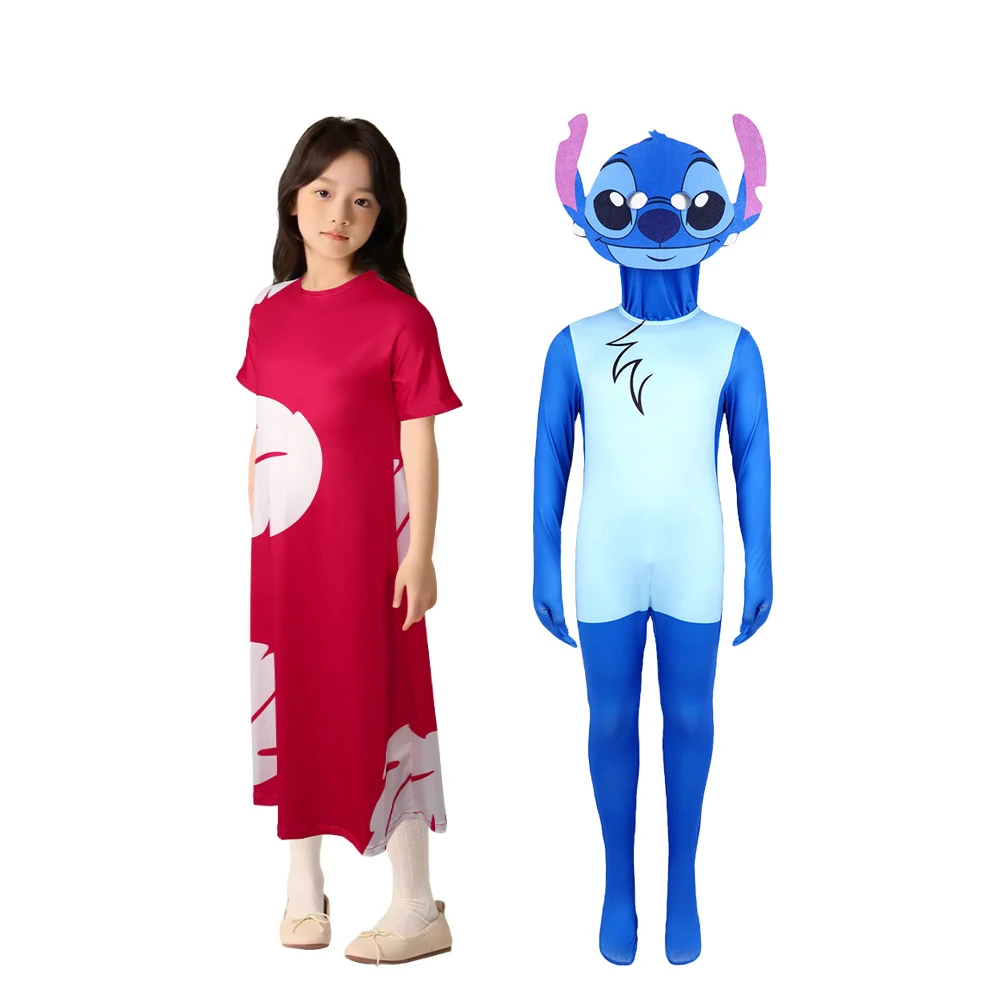 Disney Lilo Stitch Cartoon Movie Character Kids Cosplay Costumes Children Birthday Party Dress Up Gift
Disney Lilo Stitch Cartoon Movie Character Kids Cosplay Costumes Children Birthday Party Dress Up Gift