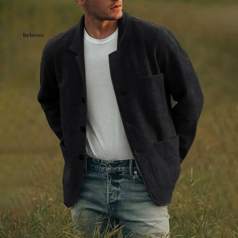 Mens Blazer Jacket Autumn New Jackets Coat Men Casual Slim Fit Suit Designer Jacket Fashion Streetwear Outerwear Mens Clothing
Mens Blazer Jacket Autumn New Jackets Coat Men Casual Slim Fit Suit Designer Jacket Fashion Streetwear Outerwear Mens Clothing