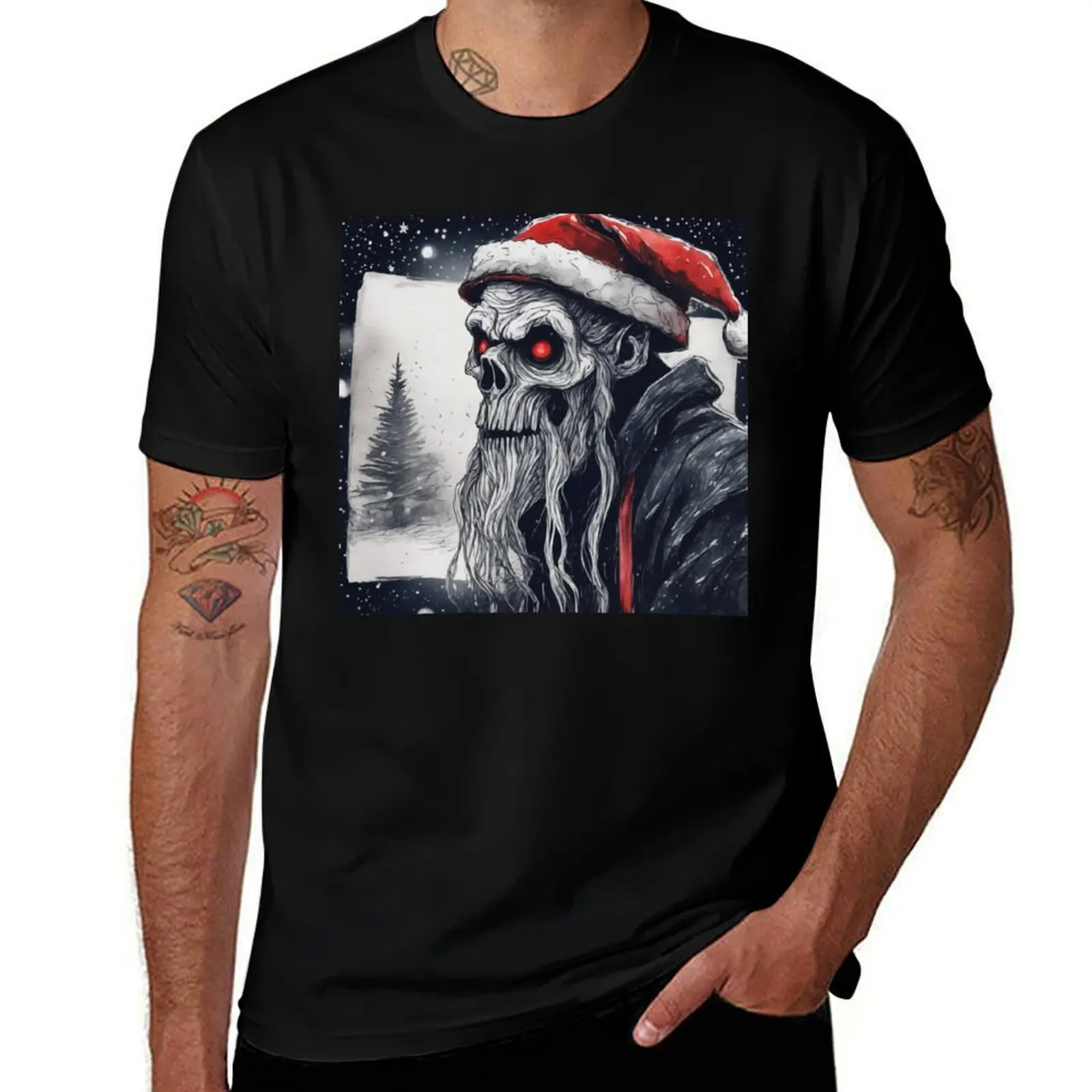 Christmas and Holiday Evil Santa - Watercolor & Ink 5 T-Shirt man t shirts graphic t shirts for man cotton T-Shirt
Christmas and Holiday Evil Santa - Watercolor & Ink 5 T-Shirt man t shirts graphic t shirts for man cotton T-Shirt