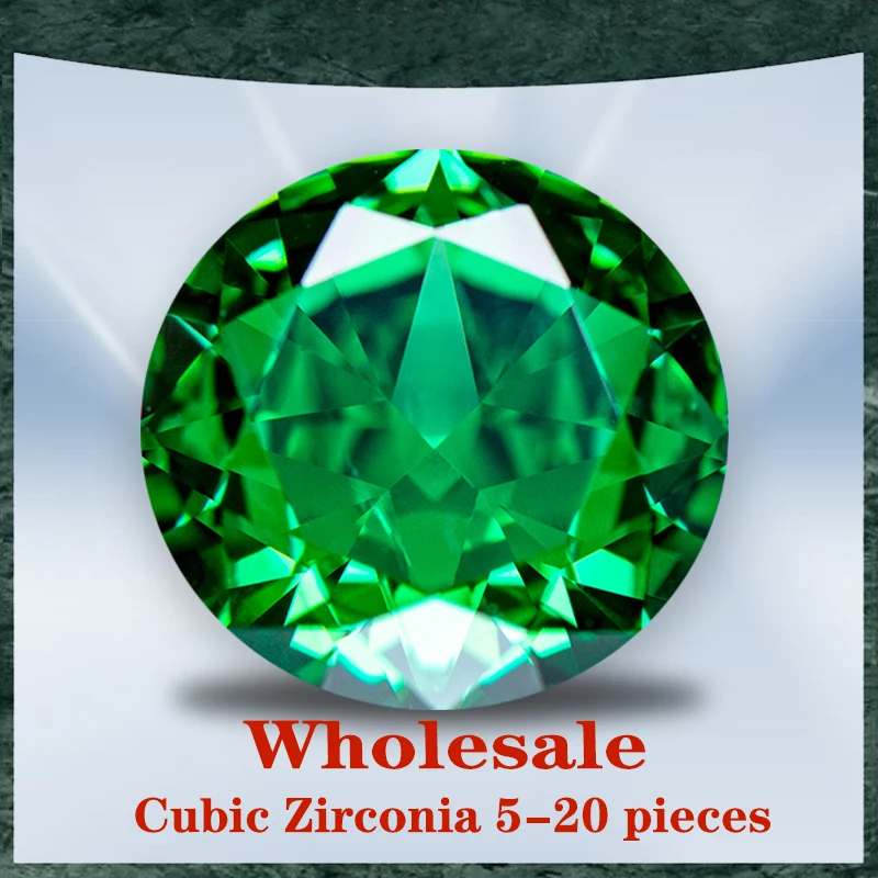 Cubic Zirconia Wholesale No Certificate Crushed Ice Cut Round Shape Dark Green Color Charms Beads for Jewelry Making Materials
Cubic Zirconia Wholesale No Certificate Crushed Ice Cut Round Shape Dark Green Color Charms Beads for Jewelry Making Materials