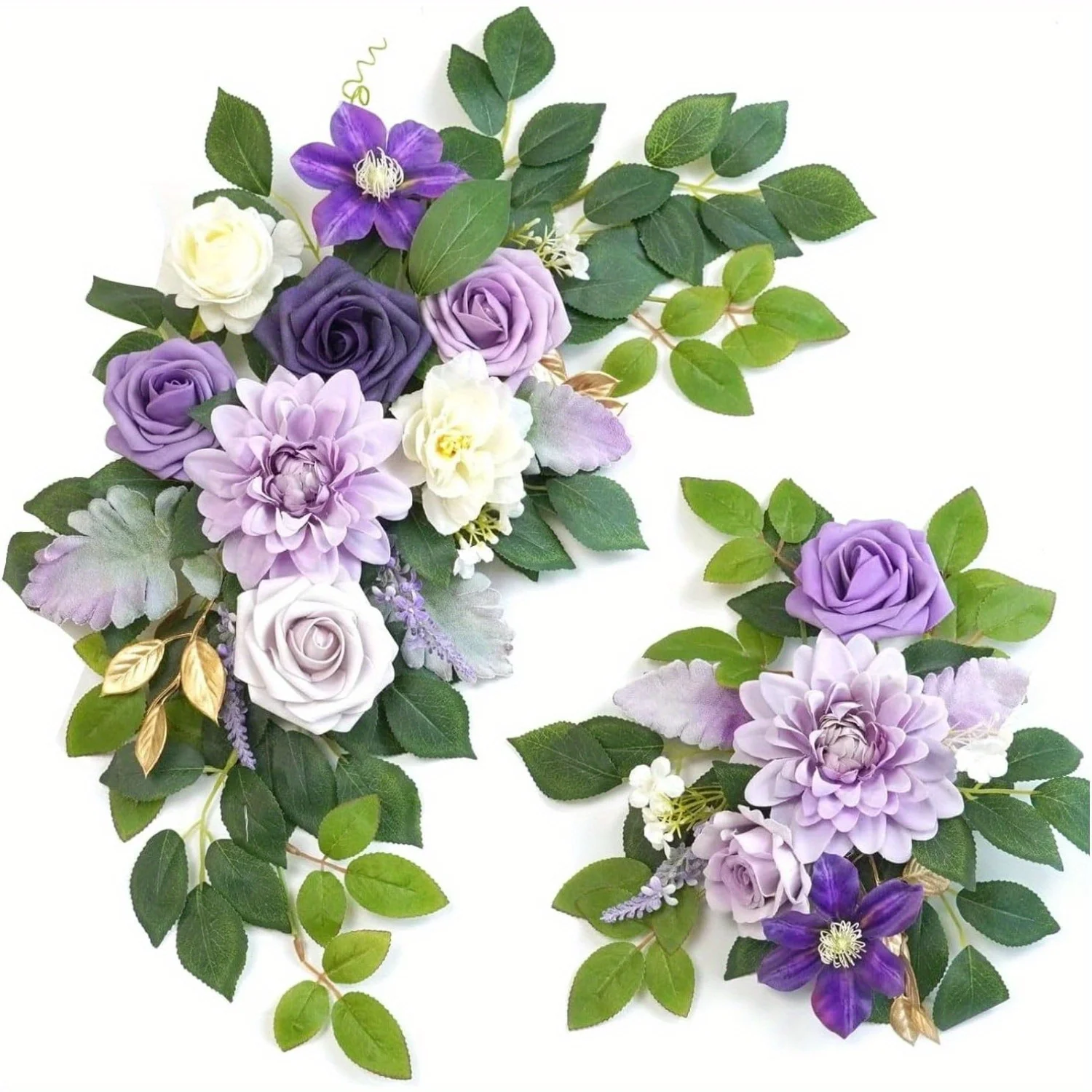 2 simulated flower garlands, wedding arch decoration, violet hanging fake roses, indoor and outdoor home flowers
2 simulated flower garlands, wedding arch decoration, violet hanging fake roses, indoor and outdoor home flowers
