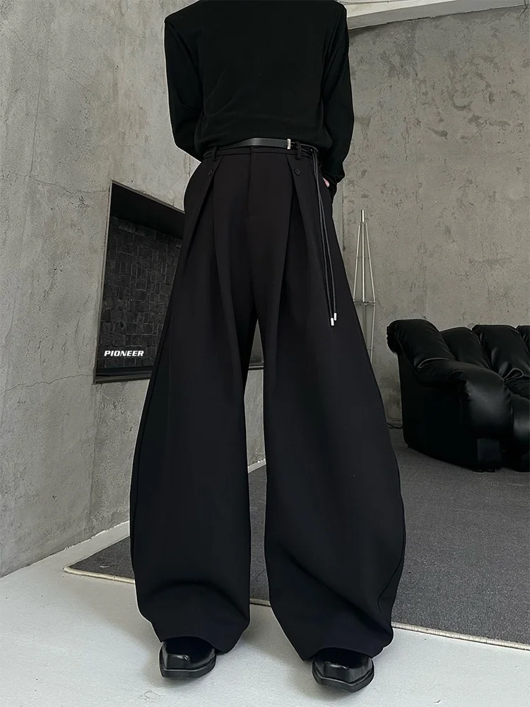 MARTHENAUT Men's Loose Wide Leg Pants Autumn Season Drapey Trousers Youth Fashion Casual Pure Color Design Sensation
MARTHENAUT Men's Loose Wide Leg Pants Autumn Season Drapey Trousers Youth Fashion Casual Pure Color Design Sensation
