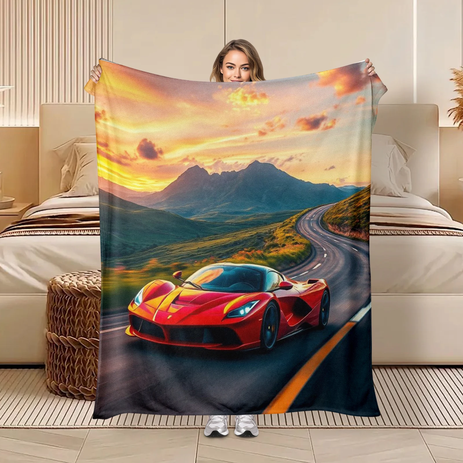 Stunning Blanket Depicting A Red Sports Car Speeding Along The Highway Brings Energy And Style To Your Space
Stunning Blanket Depicting A Red Sports Car Speeding Along The Highway Brings Energy And Style To Your Space