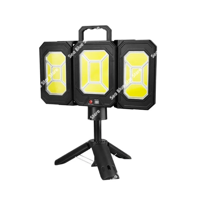 Новый солнечный перезаряжаемый выдвижной фонарь для кемпинга с креплением, складывающийся с трех сторон, с длительным временем работы от батареи.
Новый солнечный перезаряжаемый выдвижной фонарь для кемпинга с креплением, складывающийся с трех сторон, с длительным временем работы от батареи.