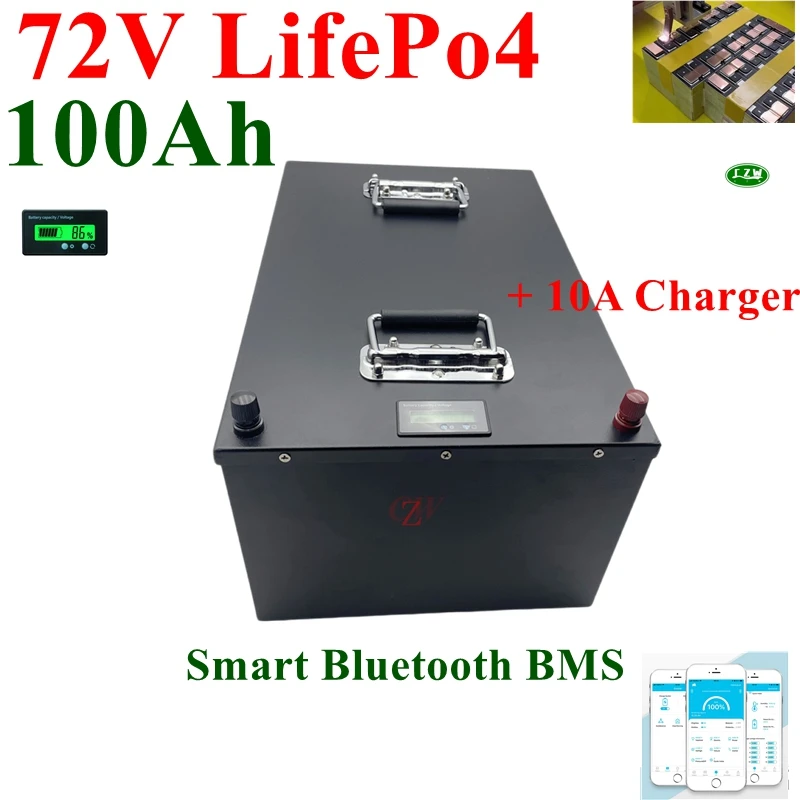 CZW 72V 100Ah lifepo4 per accumulo di energia solare camper auto ibrida Bluetooth support,
CZW 72V 100Ah lifepo4 per accumulo di energia solare camper auto ibrida Bluetooth support,