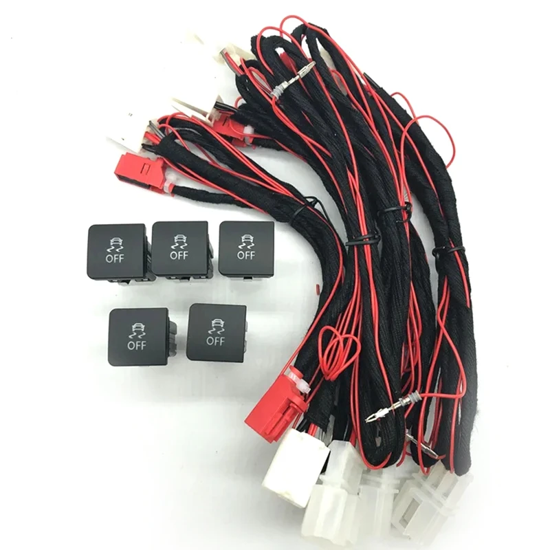 5 Set Car ESP OFF ASR TCS TRC Switch Traction Control Anti-Slip Button With Wiring Harness For Vw Golf MK6 Jetta
5 Set Car ESP OFF ASR TCS TRC Switch Traction Control Anti-Slip Button With Wiring Harness For Vw Golf MK6 Jetta