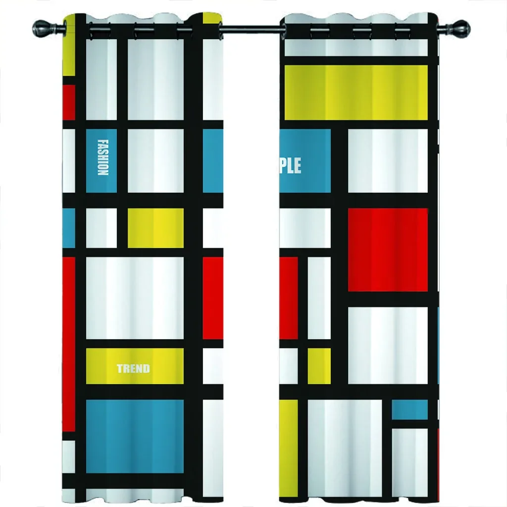 HUANZHUANG Thermal Curtains Eyelet Print Pattern Colourful Geometric Art Thermal Insulated Blackout Curtains For Windows 2 Panel
HUANZHUANG Thermal Curtains Eyelet Print Pattern Colourful Geometric Art Thermal Insulated Blackout Curtains For Windows 2 Panel