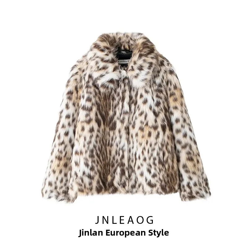 JNLEAOG Autumn New Women's Jaet Coat Fake Fur Effect Long Sve Middle Length Loose Fit European Sle No Hat Included
JNLEAOG Autumn New Women's Jaet Coat Fake Fur Effect Long Sve Middle Length Loose Fit European Sle No Hat Included