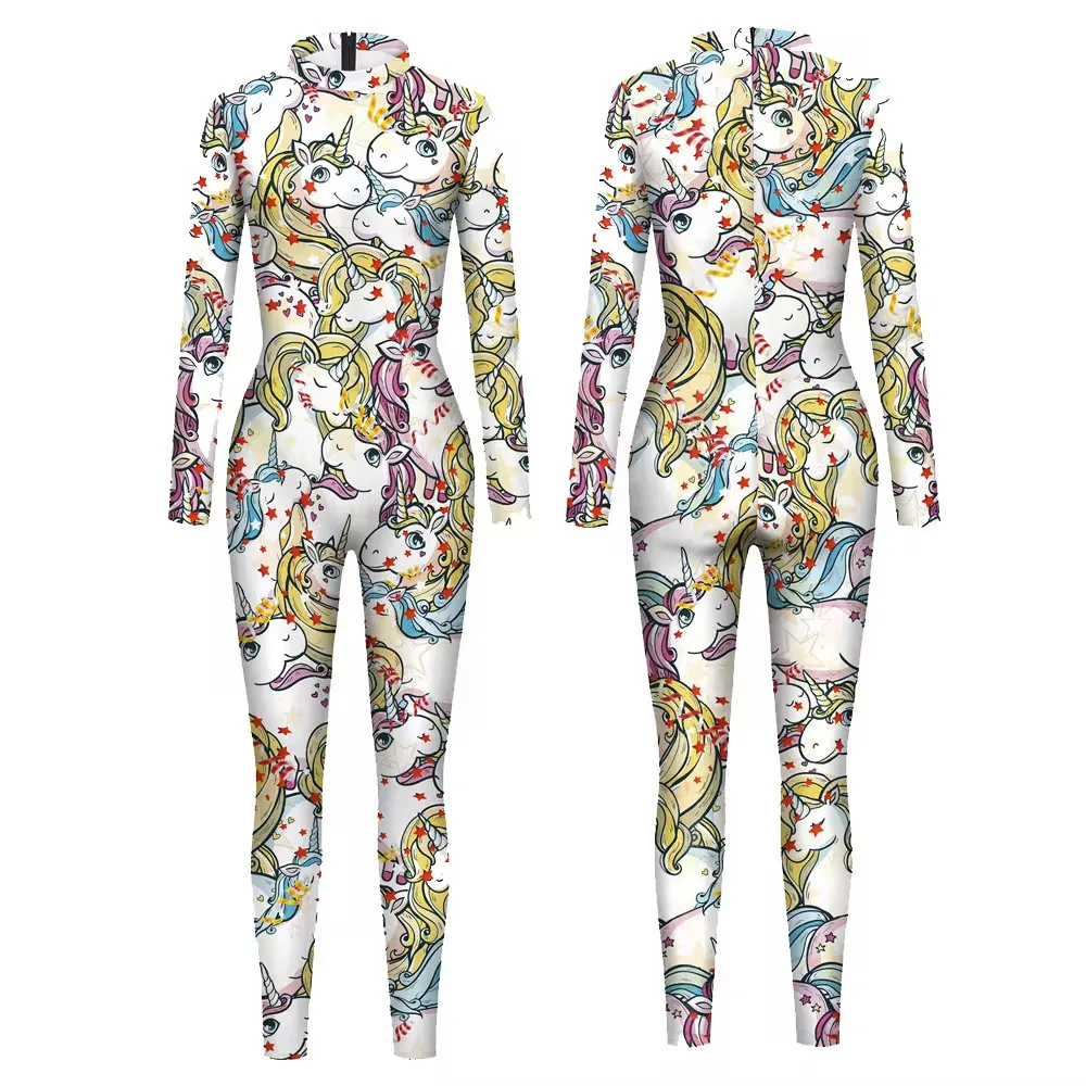 Sexy Printing Women Long Sleeve Zentai Bodysuit Female Cyber Punk Outfits Halloween Holiday Party Cosplay Costume
Sexy Printing Women Long Sleeve Zentai Bodysuit Female Cyber Punk Outfits Halloween Holiday Party Cosplay Costume