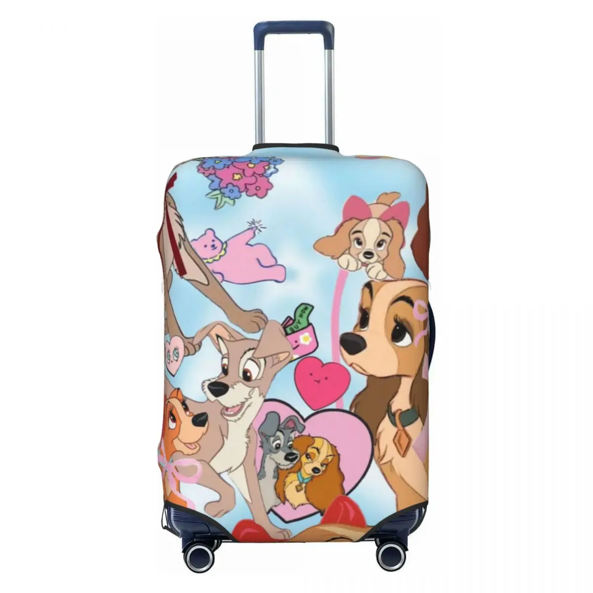 Милый чехол для чемодана с аниме-персонажами «Дама и Трамп», моющийся, с милым мультяшным рисунком, для путешествий
Милый чехол для чемодана с аниме-персонажами «Дама и Трамп», моющийся, с милым мультяшным рисунком, для путешествий