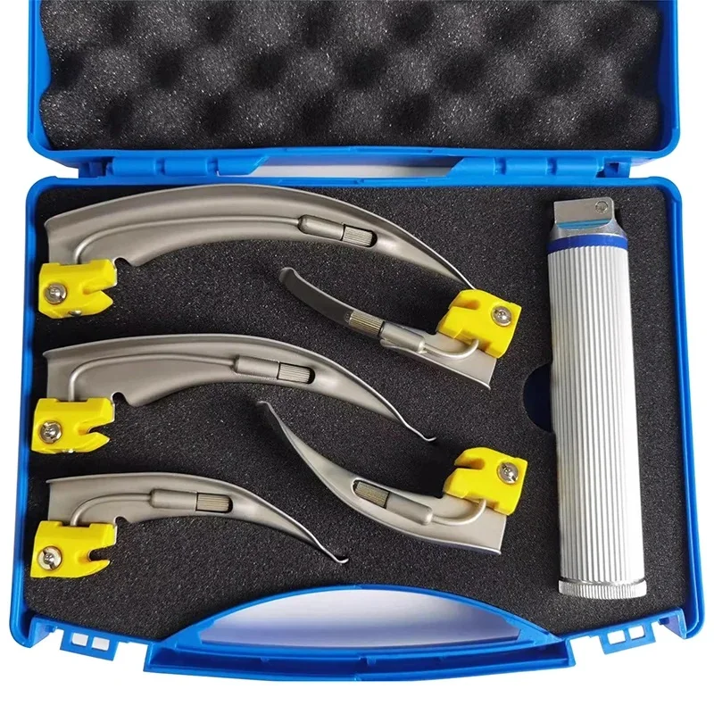 5-piece/6-piece anesthesia laryngoscope intubation stainless steel laryngoscope adult and pediatric fiber optic laryngoscope
5-piece/6-piece anesthesia laryngoscope intubation stainless steel laryngoscope adult and pediatric fiber optic laryngoscope