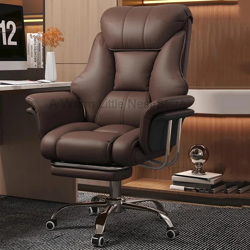 Leather Comfortable Office Chair Living Room Save Space Computer Nordic Office Chair Reading Silla Oficina Salon Furniture
Leather Comfortable Office Chair Living Room Save Space Computer Nordic Office Chair Reading Silla Oficina Salon Furniture