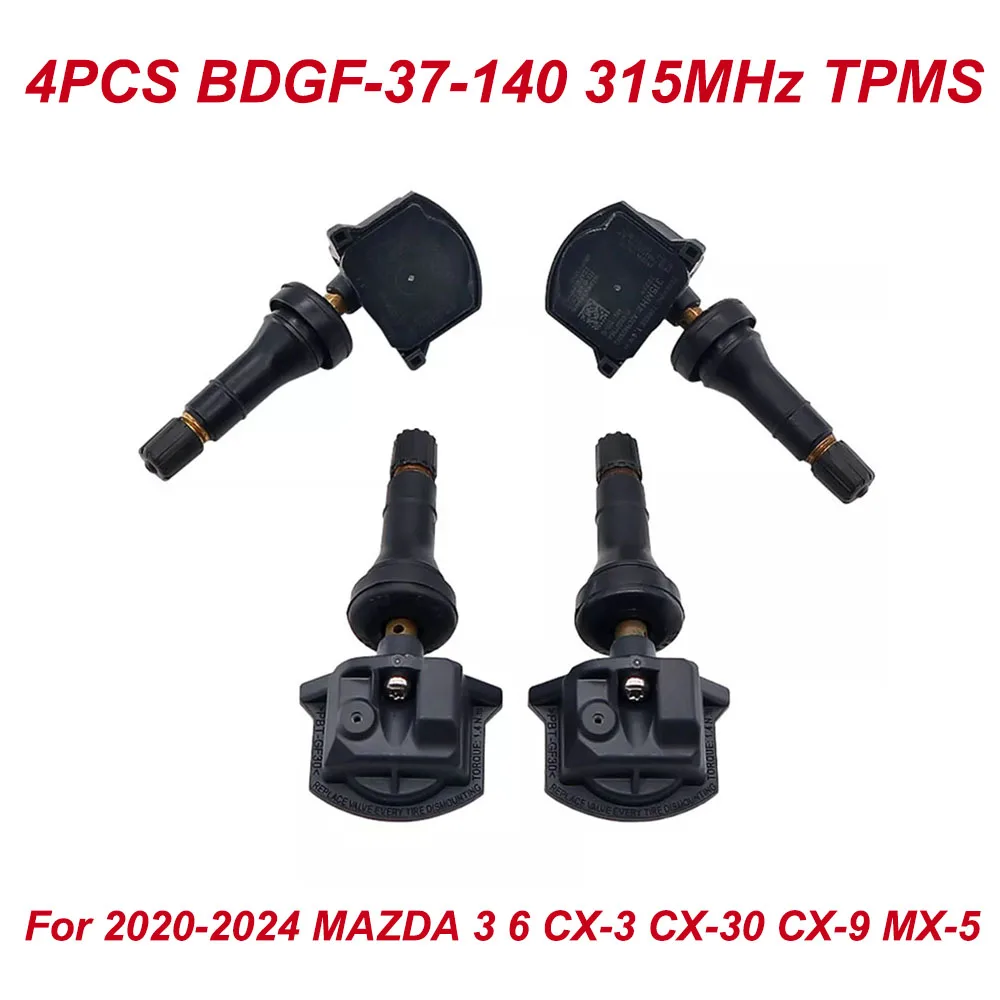 4Pcs BDGF-37140 TPMS Tire Pressure Sensor For 2020 2021 2022 2023 2024 MAZDA 3 6 CX-3 CX-30 CX-9 MX-5 BDGF-37-140 BDGF37140
4Pcs BDGF-37140 TPMS Tire Pressure Sensor For 2020 2021 2022 2023 2024 MAZDA 3 6 CX-3 CX-30 CX-9 MX-5 BDGF-37-140 BDGF37140