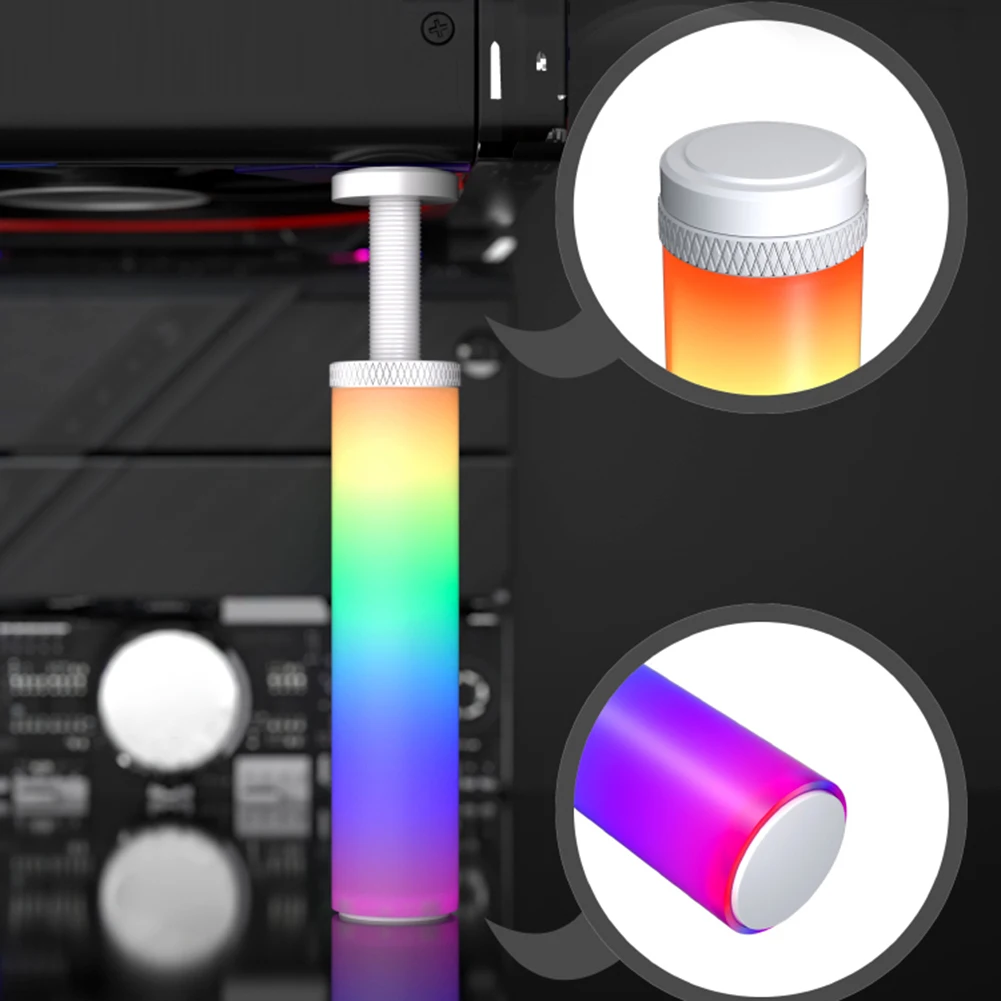 5V 3Pin ARGB Graphics Card GPU Holder Support Adjustable Telescopic Rotary Graphics Card Holder Magnet Base Desktop PC Accessory