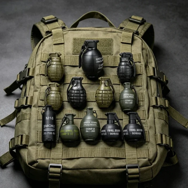 B6 Hand Grenade Dummy Model Plastic Tactical Toy for Outdoor CS Airsoft Battle Game Cosplay Prop
B6 Hand Grenade Dummy Model Plastic Tactical Toy for Outdoor CS Airsoft Battle Game Cosplay Prop