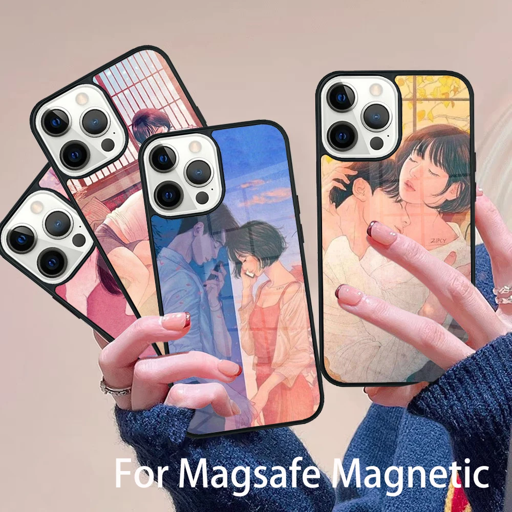 ZIPCY Love Art Phone Case Magesafe Magnetic Wireless Charge Cover For IPhone 16 11 12 13 14 15 Pro Max Plus Mini
ZIPCY Love Art Phone Case Magesafe Magnetic Wireless Charge Cover For IPhone 16 11 12 13 14 15 Pro Max Plus Mini