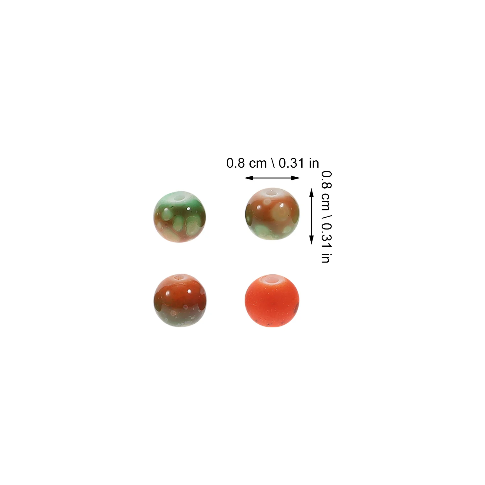 2 Packs Necklaces Jewelry Beads for Making Bracelet Suite Loose Round Findings Orange Charms 
2 Packs Necklaces Jewelry Beads for Making Bracelet Suite Loose Round Findings Orange Charms