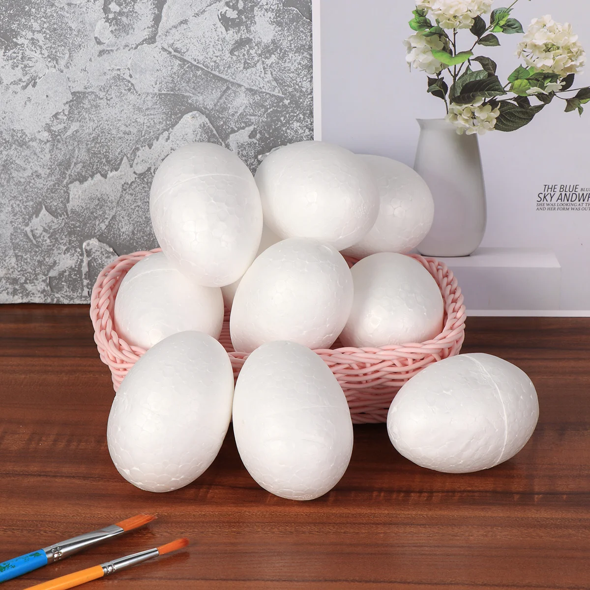50pcs 6cm Foam Eggs Craft Supplies Easter Projects Decorative Accessories Wedding Party Foam Crafts
50pcs 6cm Foam Eggs Craft Supplies Easter Projects Decorative Accessories Wedding Party Foam Crafts