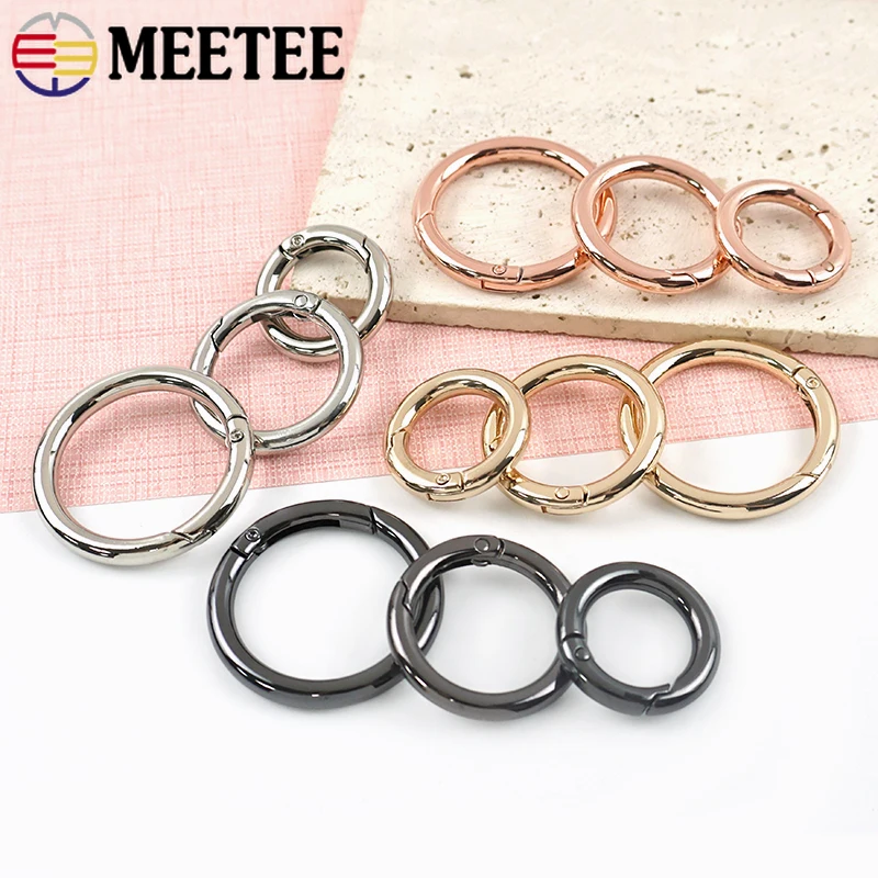 10Pcs 7-50mm Metal O Ring Buckles Openable Rings Bag Clasp Keyring Connector Purse Hook Backpack Clip DIY Hardware Accessories
10Pcs 7-50mm Metal O Ring Buckles Openable Rings Bag Clasp Keyring Connector Purse Hook Backpack Clip DIY Hardware Accessories