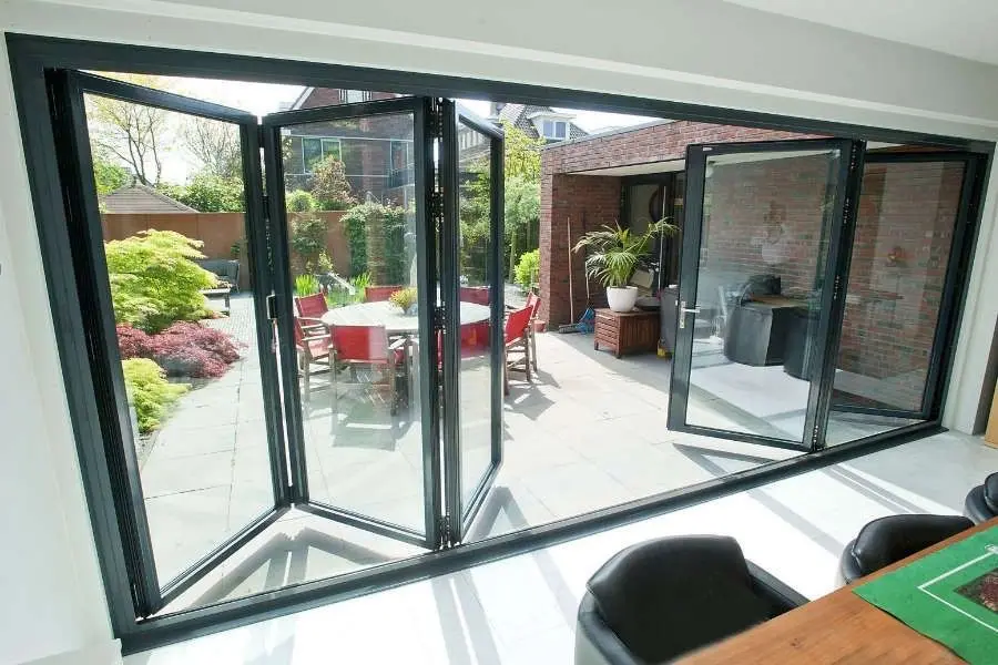 Highly Secure Anti Theft Folding Door Modern Aluminum Frame Waterproof Double Layer Glass Fold Up Doors Outdoor Stacking Doors
Highly Secure Anti Theft Folding Door Modern Aluminum Frame Waterproof Double Layer Glass Fold Up Doors Outdoor Stacking Doors
