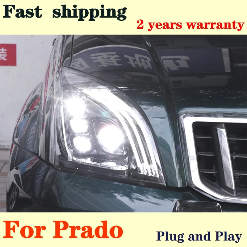 Head Lamp for Toyota Land Cruiser Prado 2003-2009 LED Head Light Prado Headlights Turn Signal High Beam Angel Eye Projector Lens
Head Lamp for Toyota Land Cruiser Prado 2003-2009 LED Head Light Prado Headlights Turn Signal High Beam Angel Eye Projector Lens