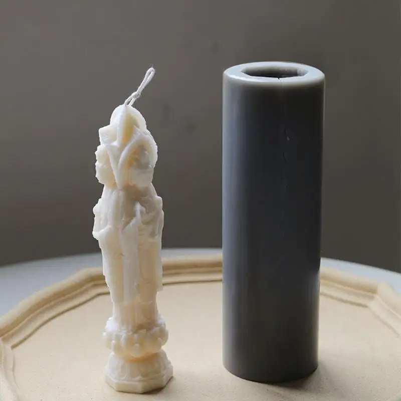 L9NB Long Three-faced Guanyin Statue Candles Silicone Mold Silicone Soap Mold Handmade Non-Stick
L9NB Long Three-faced Guanyin Statue Candles Silicone Mold Silicone Soap Mold Handmade Non-Stick