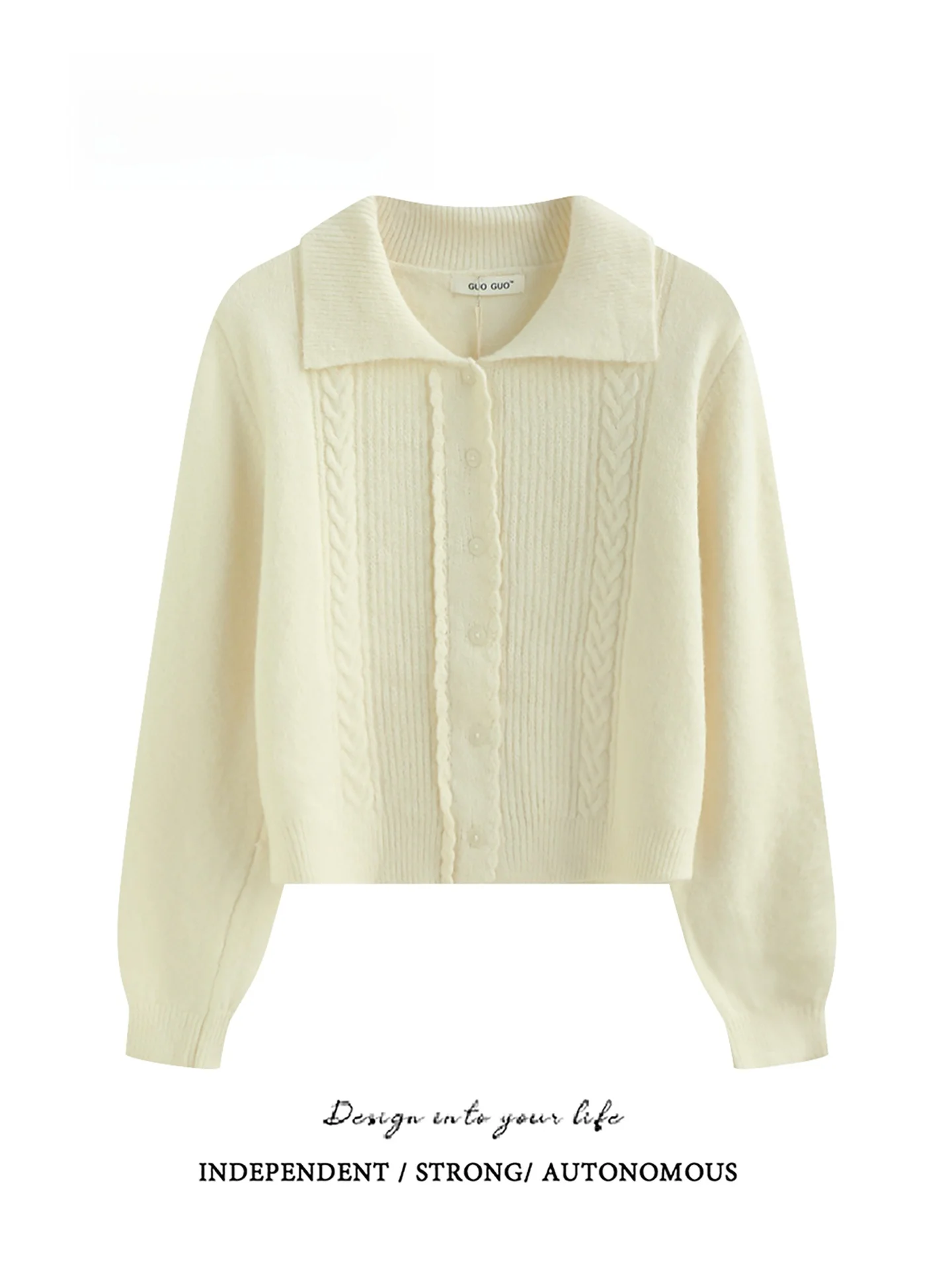 Fall Winter Short Knitted Sweater Long Sleeve Twist Neck Hook Flower Cardigan Warm Thermal Regular Sleeve Length Pure Color
Fall Winter Short Knitted Sweater Long Sleeve Twist Neck Hook Flower Cardigan Warm Thermal Regular Sleeve Length Pure Color