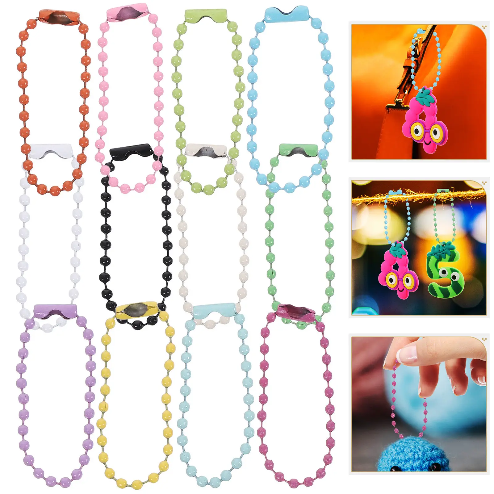 200Pcs Iron Ball Bead Chains Jewelry Making Supply for Keychain Tags Pendant Necklaces Bag Charms Hanging Decorative Label
200Pcs Iron Ball Bead Chains Jewelry Making Supply for Keychain Tags Pendant Necklaces Bag Charms Hanging Decorative Label
