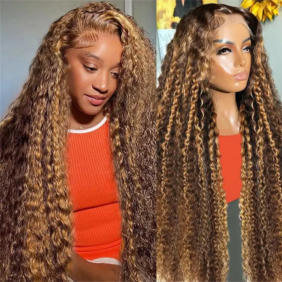 4/27 Highlight Ombre 13x4 Hd Lace Front Deep Wave Wig Human Hair Brazilian 30 Inch Ombre Brown Human Hair Water Wave Curly Wigs
4/27 Highlight Ombre 13x4 Hd Lace Front Deep Wave Wig Human Hair Brazilian 30 Inch Ombre Brown Human Hair Water Wave Curly Wigs
