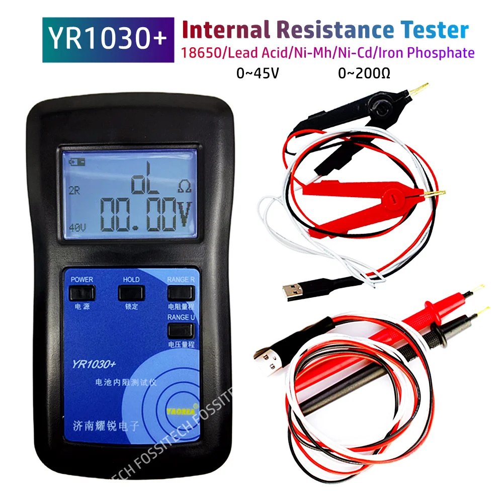 2023 Upgrade YR1030+ 0~45V Battery Internal Resistance Tester 18650 Lithium Nickel Hydrogen Lead Acid Alkaline Battery Tester
2023 Upgrade YR1030+ 0~45V Battery Internal Resistance Tester 18650 Lithium Nickel Hydrogen Lead Acid Alkaline Battery Tester