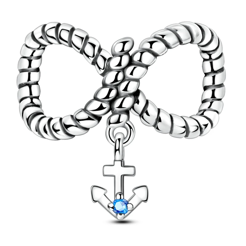 925 Sterling Silver Infinite Eternal ship Anchor Charms Beads For Women Fit Original Bracelet DIY Birthday Party Jewelry Gifts
925 Sterling Silver Infinite Eternal ship Anchor Charms Beads For Women Fit Original Bracelet DIY Birthday Party Jewelry Gifts