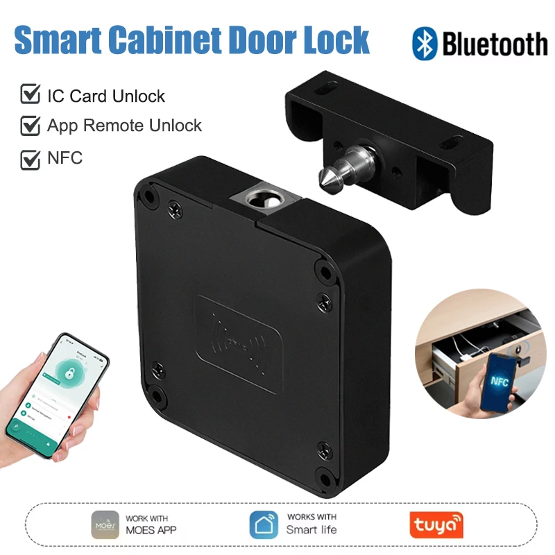 Tuya Bluetooth Smart Wood Замок для шкафа Приложение Дистанционное управление Мониторинг Бесключевая IC-карта Разблокировка дверного шкафчика Мебельный ящик
Tuya Bluetooth Smart Wood Замок для шкафа Приложение Дистанционное управление Мониторинг Бесключевая IC-карта Разблокировка дверного шкафчика Мебельный ящик