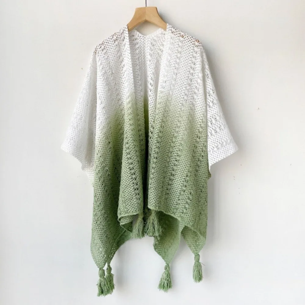 New Hollowed Out Women Shawl Tassel Trim Lace Cover Tassel Cardigan Knitted Wrap Thin Style Knitted Cardigan Vacation Style
New Hollowed Out Women Shawl Tassel Trim Lace Cover Tassel Cardigan Knitted Wrap Thin Style Knitted Cardigan Vacation Style